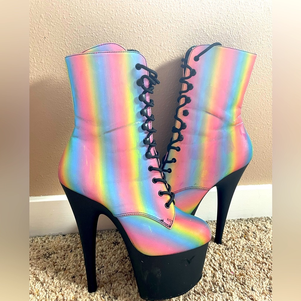 Pleaser Flamingo Boots (Size 8)